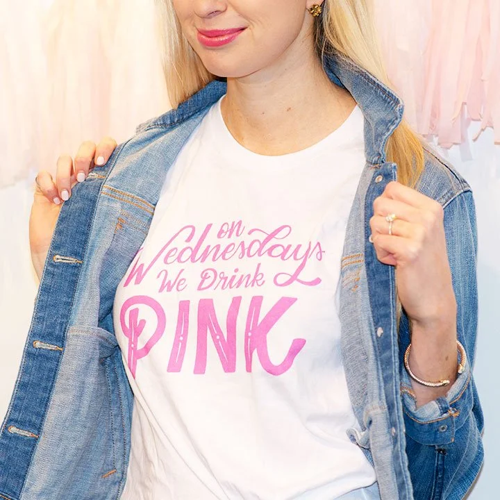 On Wednesdays We Drink Pink T-Shirt