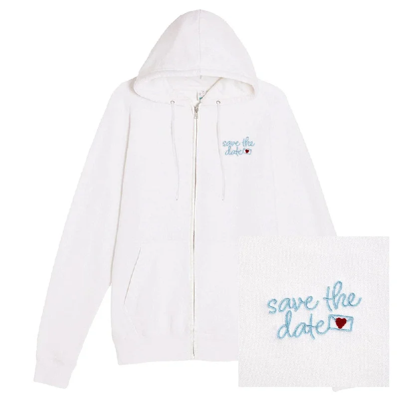 Save The Date Zip Hoodie