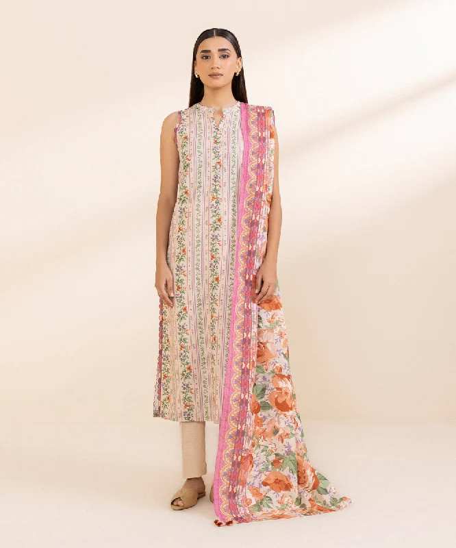 2 Piece - Printed Light Khaddar Suit