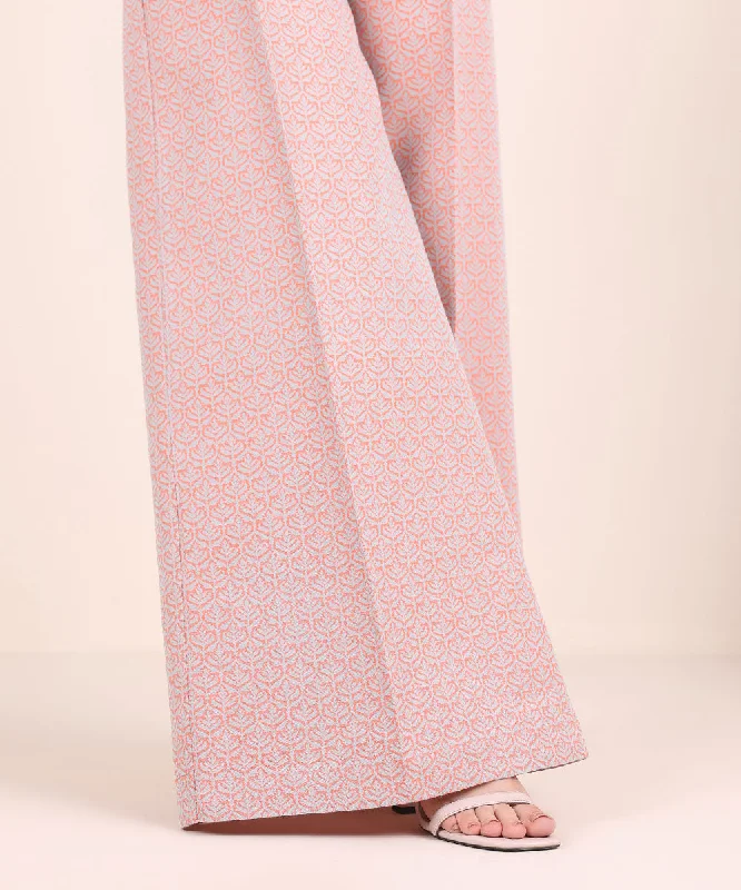 Jacquard Flared Pants