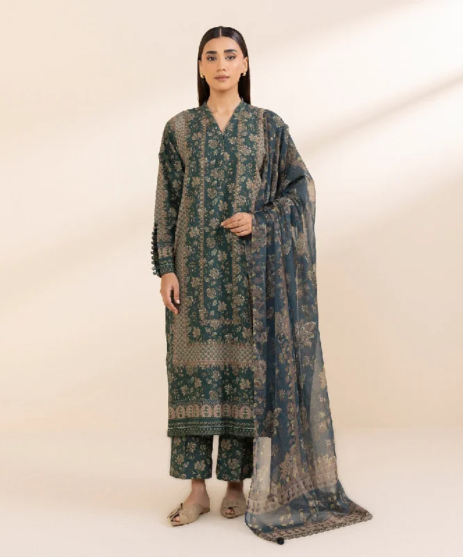 2 Piece - Printed Light Khaddar Suit