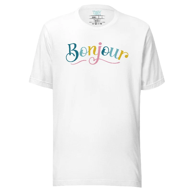 Bonjour Colorful T-Shirt