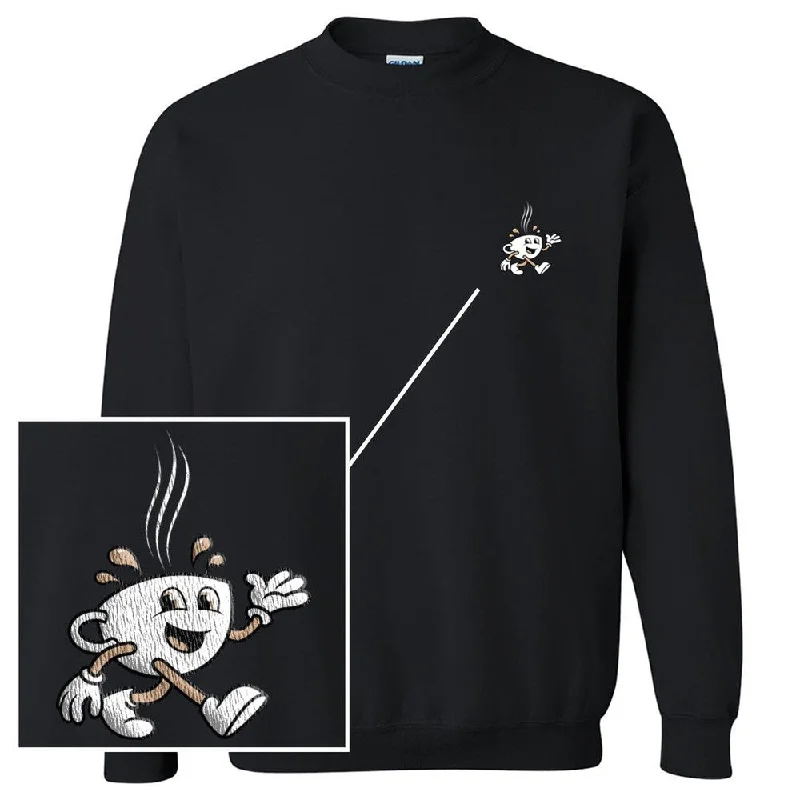 Coffee Embroidered Crewneck