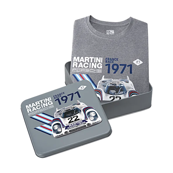 Porsche Collectors T-Shirt (Unisex) 1971 No. 21 - Martini Racing