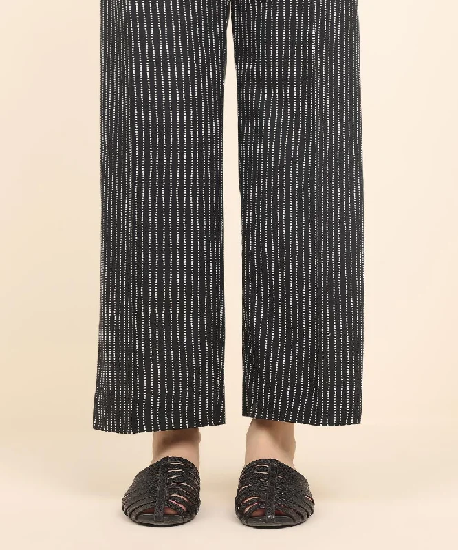 Printed Cambric Straight Pants