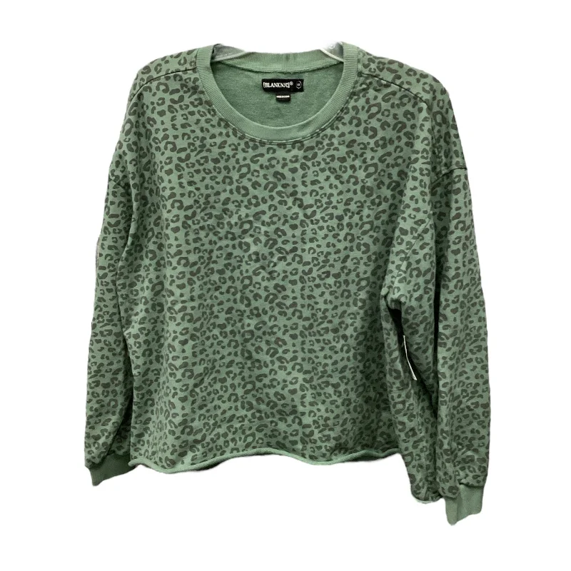 Sweatshirt Crewneck By Blanknyc In Leopard Print, Size: 1x