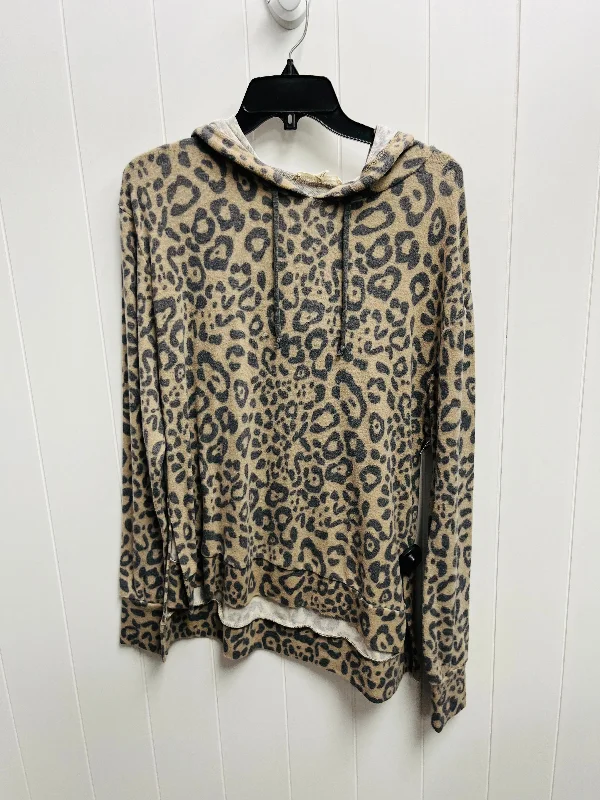 Sweatshirt Hoodie By above & beyond -  In Animal Print, Size: L