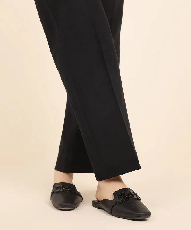 Cotton Jacquard Straight Pants