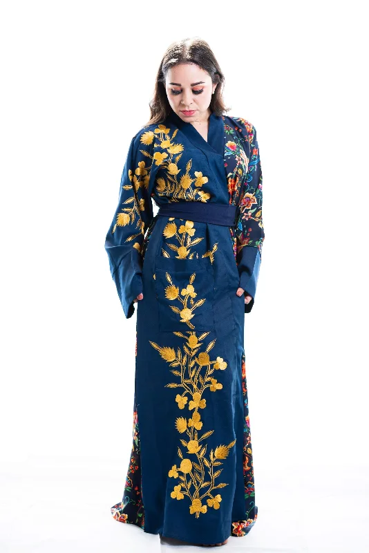 Alison Embroidered kimono robe