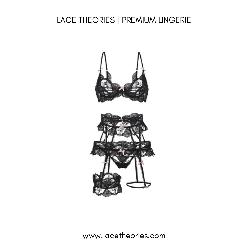 Cora Lingerie Set In Black