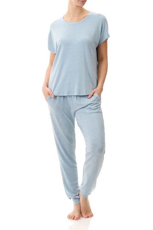 Long Ski Pyjama-Mist Marle