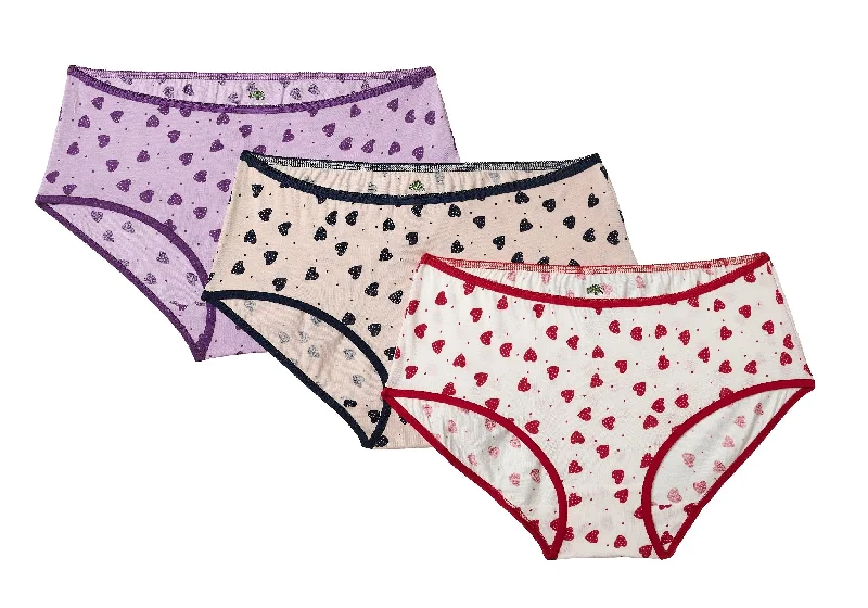 UNMADE SWEETHEART PRINT HIPSTER (PACK OF 3)