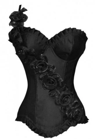 Floral Strap Off Shoulder Underwire Corset