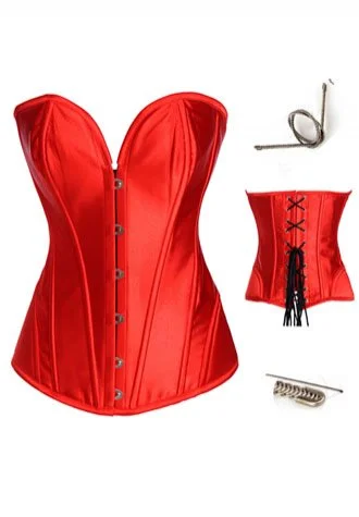 Long Line Satin Overbust Corset