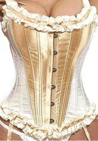 Debutante Tie Strap and Steel Boned Burlesque Corset