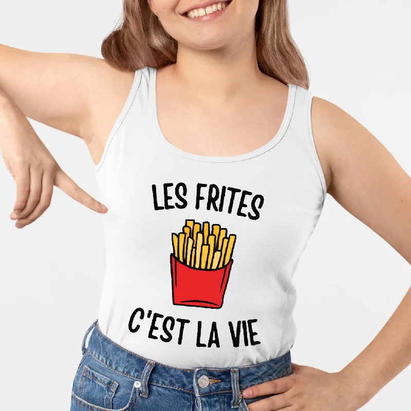 Débardeur Femme Les frites c'est la vie