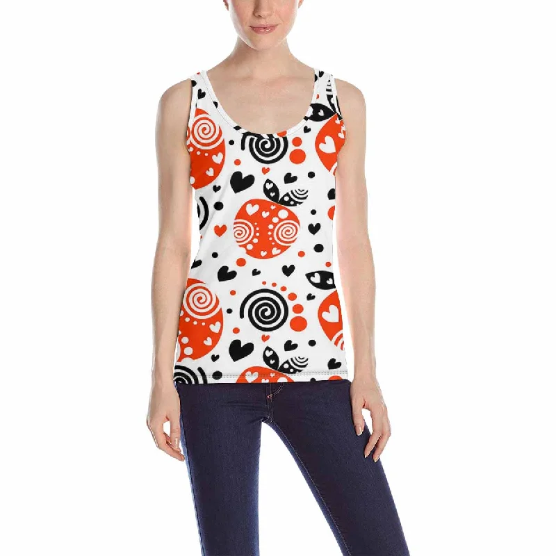 Women's Tank Top print with graphic strawberries pattern