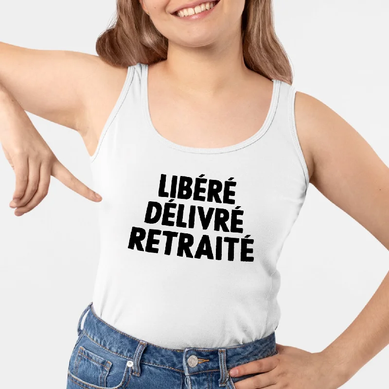 Débardeur Femme Libéré délivré retraité