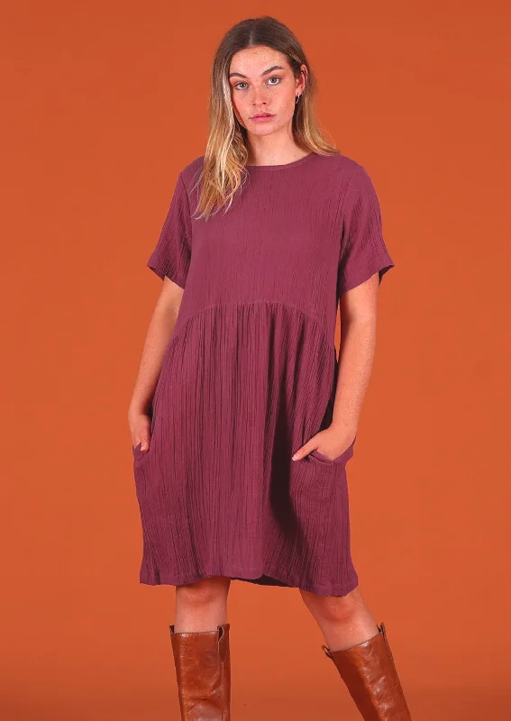 Mabel Dress Plum Jam