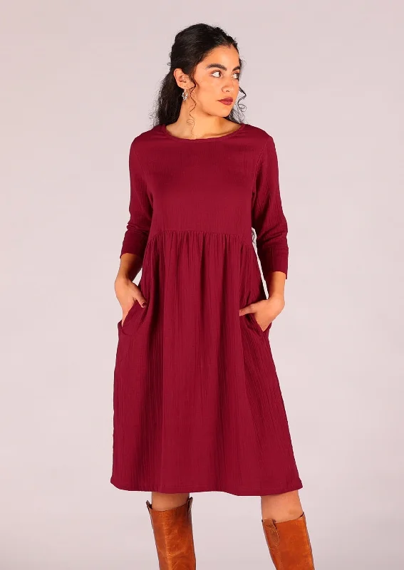 Zoey Dress Tibetan Red