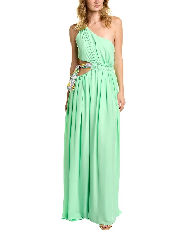 AMUR Zela One-Shoulder Gown