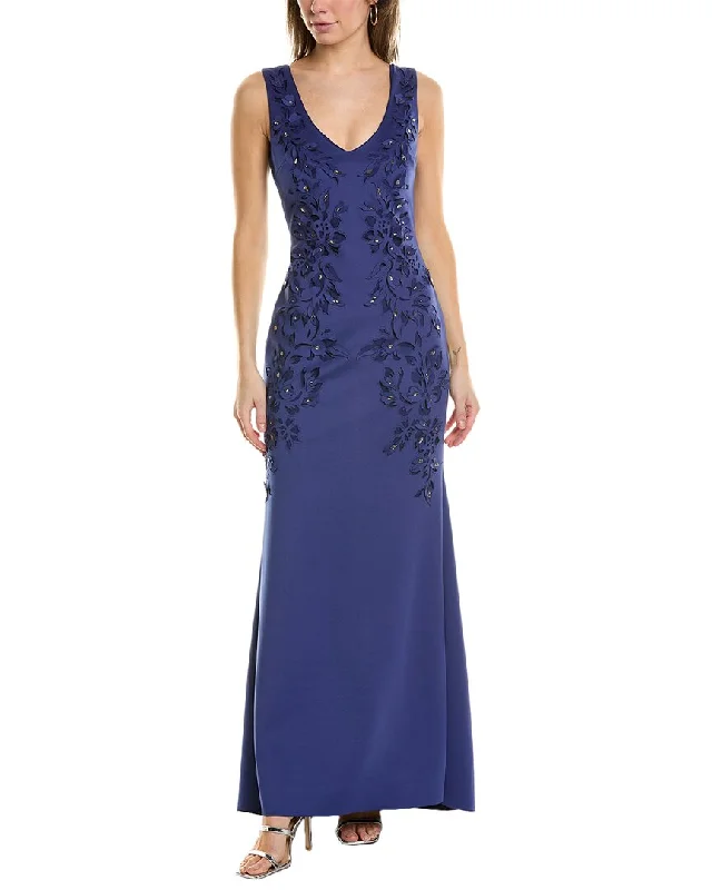 Badgley Mischka Laser Cut Gown