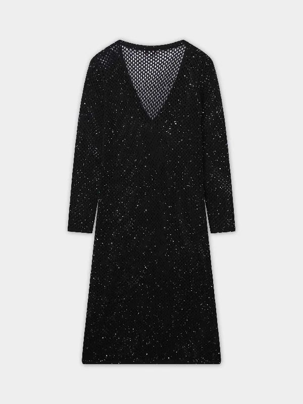 Crochet Duster-Black