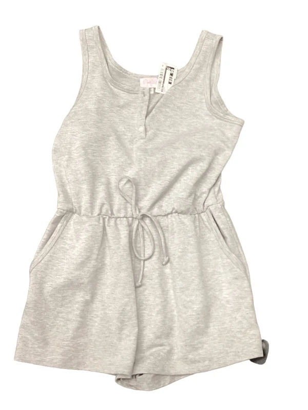 Grey Romper Pink Lily, Size S