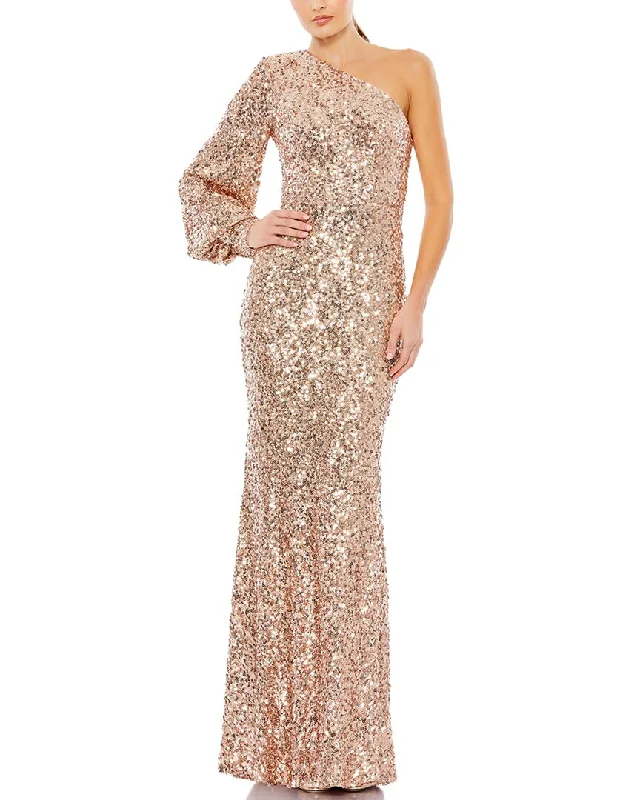 Mac Duggal One Shoulder Gown