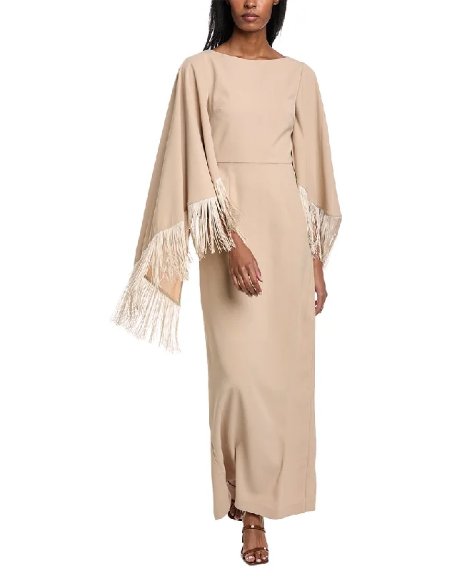 Mikael Aghal Fringe Gown