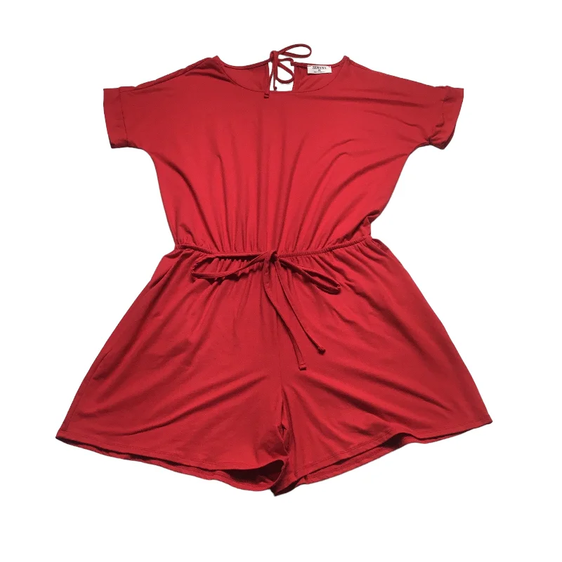 Red Romper Zenana Outfitters, Size Xl