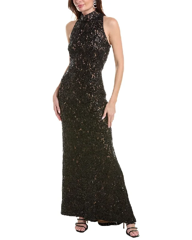 SHO by Tadashi Shoji Embroidered Gown