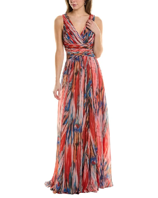 Teri Jon by Rickie Freeman Pleated Gown