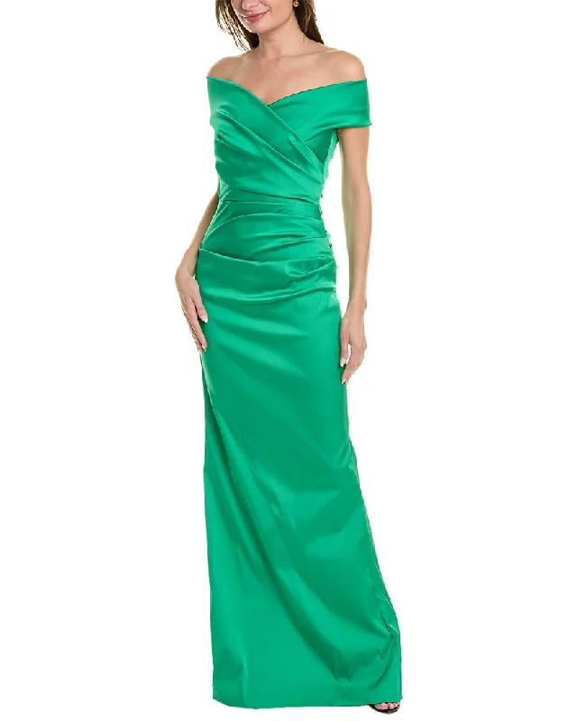 Teri Jon by Rickie Freeman Pleated Gown