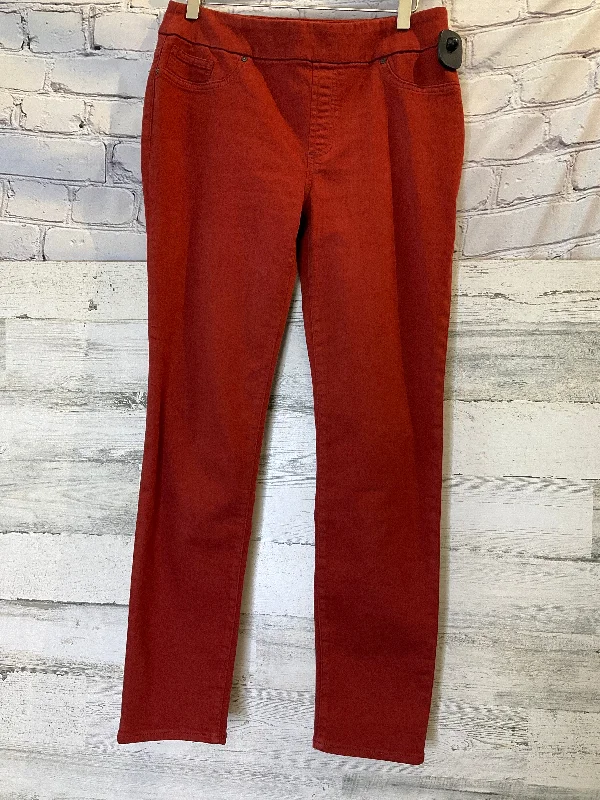 Orange Jeans Jeggings Chicos, Size 6