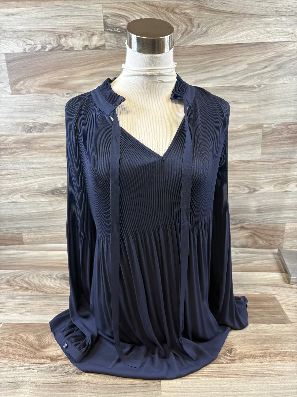 Top Long Sleeve By Ralph Lauren In Navy, Size: 1x