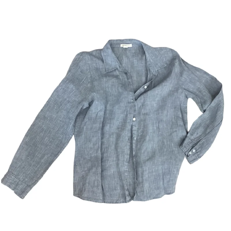 Top Long Sleeve Designer By Eileen Fisher In Grey, Size: Mp