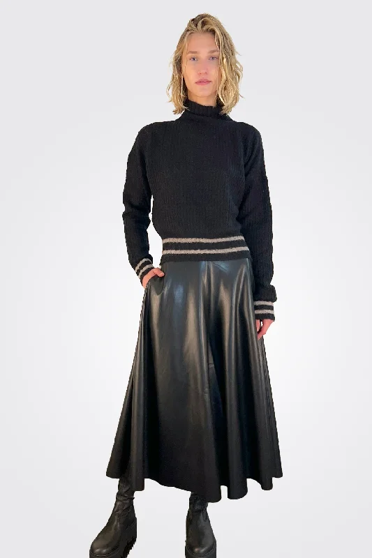 Buzzer Midi Skirt - Black