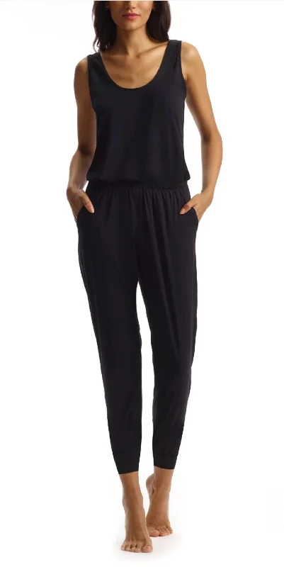 Butter Tank Jumpsuit In Black