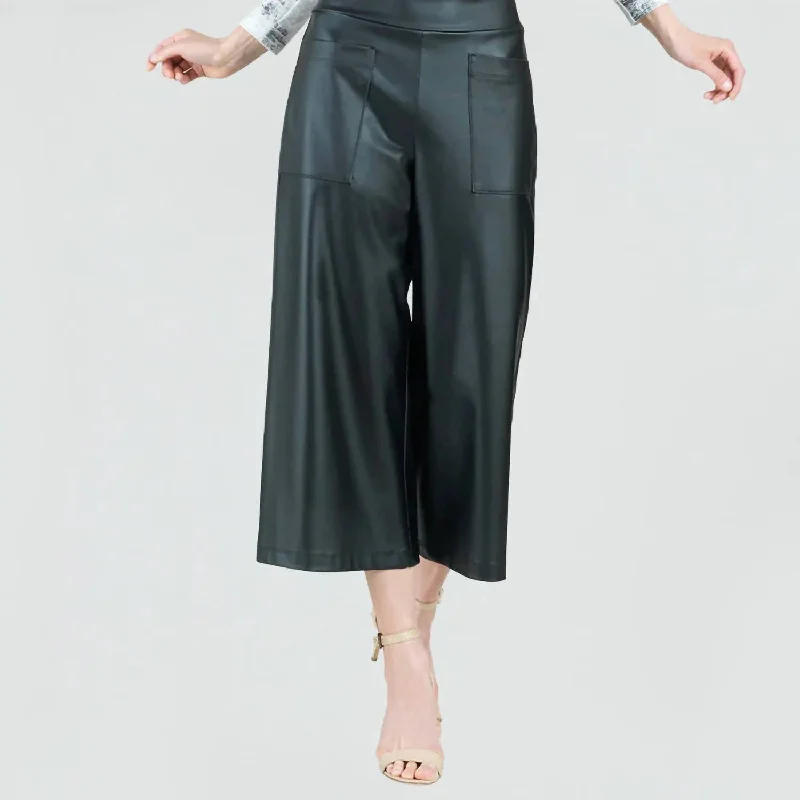 Falling On Love With You Gaucho Pant In Black