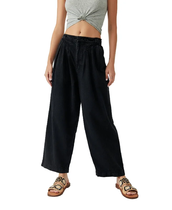 Lotta Love Linen Trouser In Black