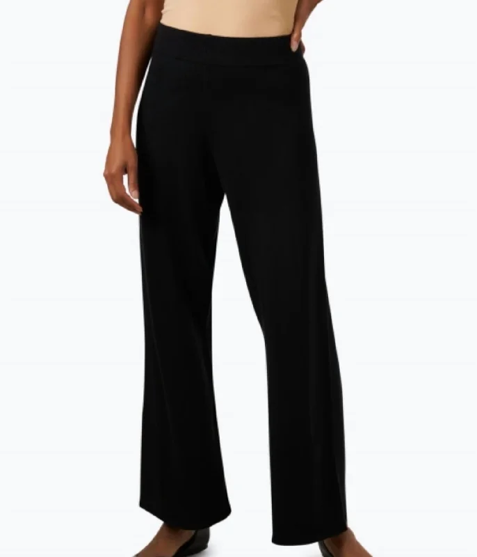 Marella Knit Pant In Black