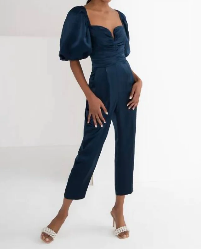 Santucci Jumpsuit In Ink Navy