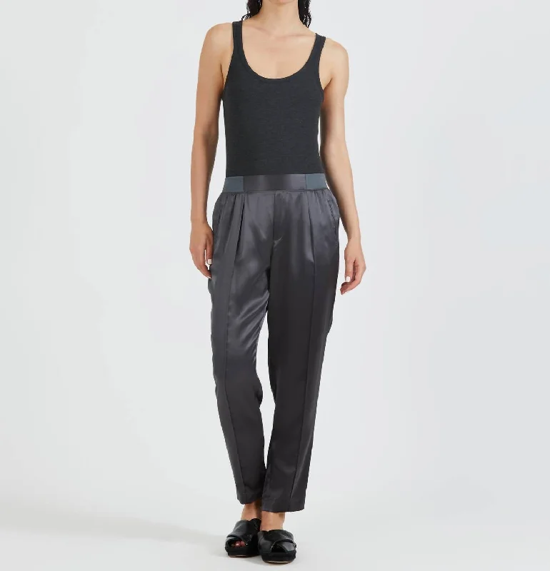 Silk Pull On Pants In Flint