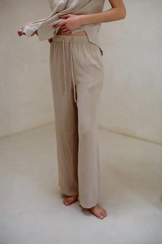 Sunrise Sail Pants In Taupe