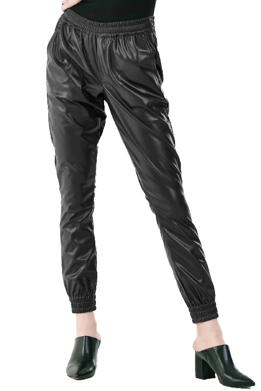 Super High Rise Cropped Jacey Jogger In Black