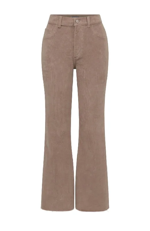 Women's Bridget Boot High Rise Pants In Teddy Taupe