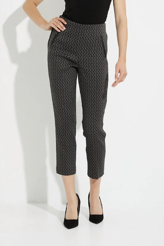 Zig Zag Pants In Black