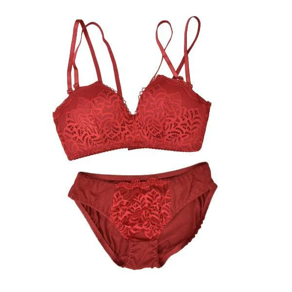 Fancy bra and penty Seamless Lace Bra Panty Set