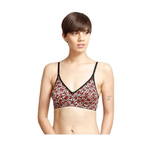 Refined Double Layered Printed Bra